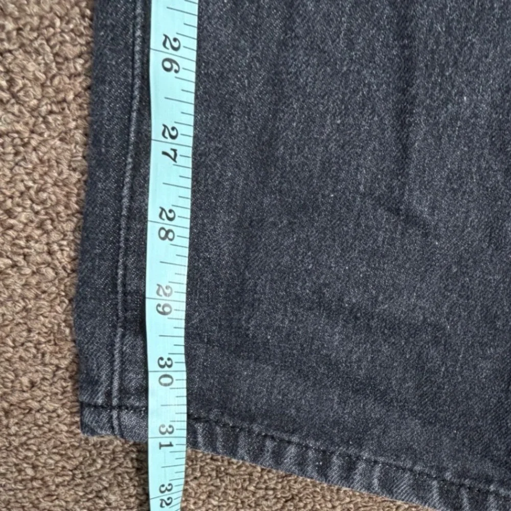 Southpole Mens‎ Moto Biker Jeans Washed Black Ribbed Knee Denim 34x32